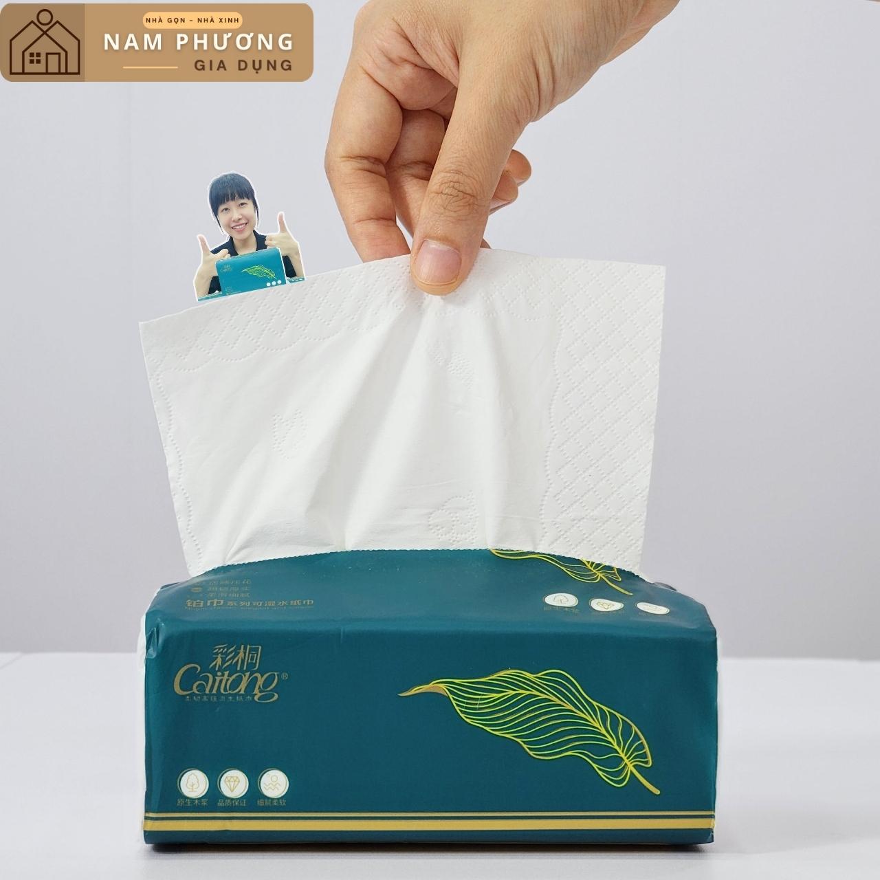 Bịch 12 Túi Giấy Ăn Cao Cấp 5 Lớp CaiTong K29 Hàng Nội Địa Trung Cực Dai Mềm Thấm Nước