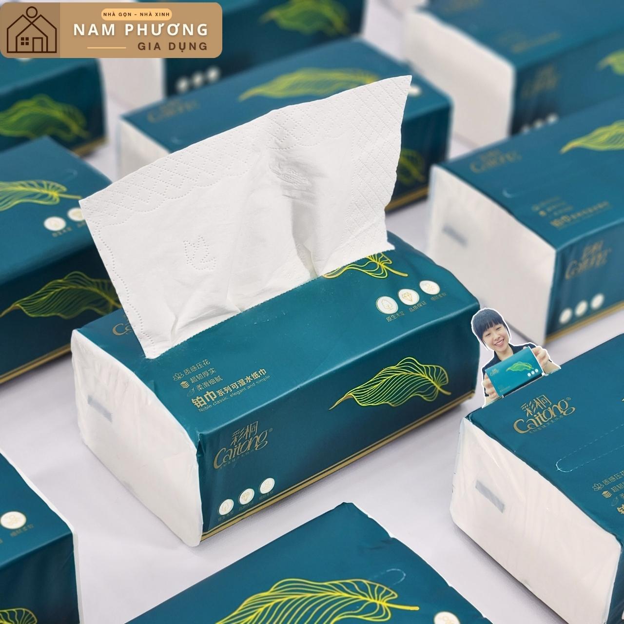 Bịch 12 Túi Giấy Ăn Cao Cấp 5 Lớp CaiTong K29 Hàng Nội Địa Trung Cực Dai Mềm Thấm Nước