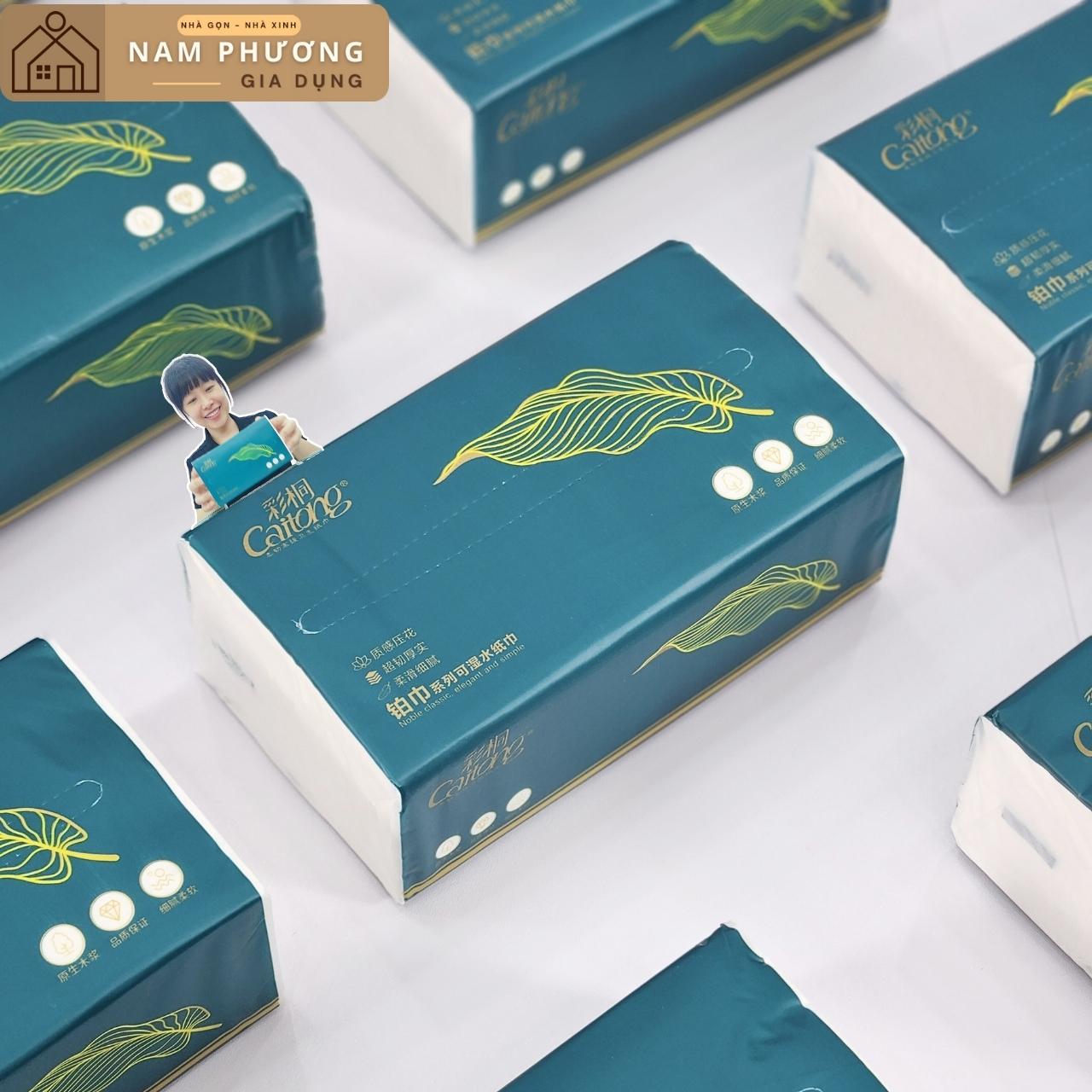 Bịch 12 Túi Giấy Ăn Cao Cấp 5 Lớp CaiTong K29 Hàng Nội Địa Trung Cực Dai Mềm Thấm Nước