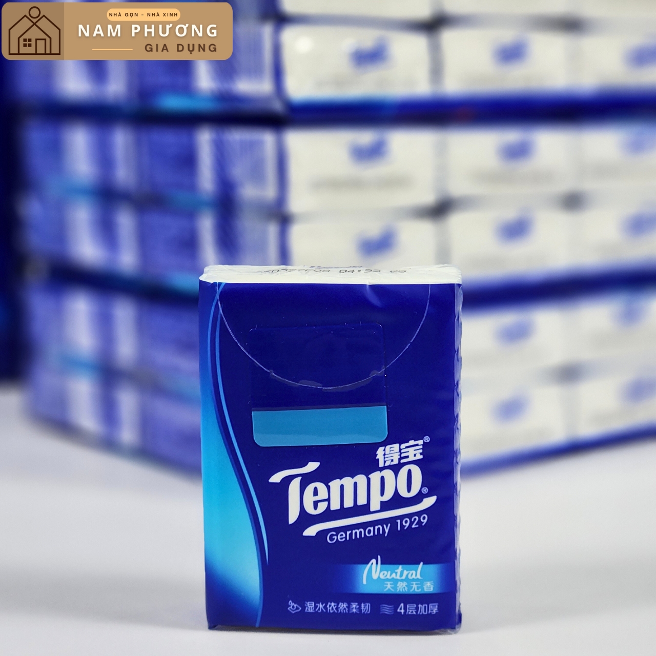 Combo 3 Lốc 12 Gói Khăn Giấy Mini Bỏ Túi Cao Cấp Tempo Cao Cấp Thương Hiệu Đức K33