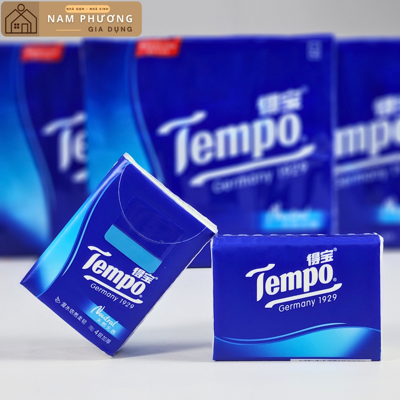 Combo 3 Lốc 12 Gói Khăn Giấy Mini Bỏ Túi Cao Cấp Tempo Cao Cấp Thương Hiệu Đức K33