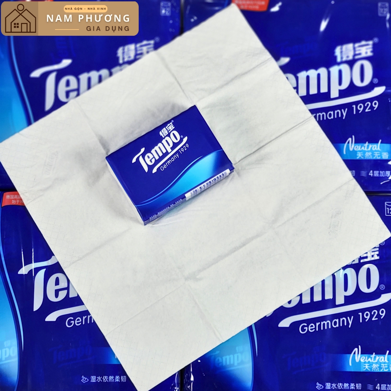 Combo 3 Lốc 12 Gói Khăn Giấy Mini Bỏ Túi Cao Cấp Tempo Cao Cấp Thương Hiệu Đức K33