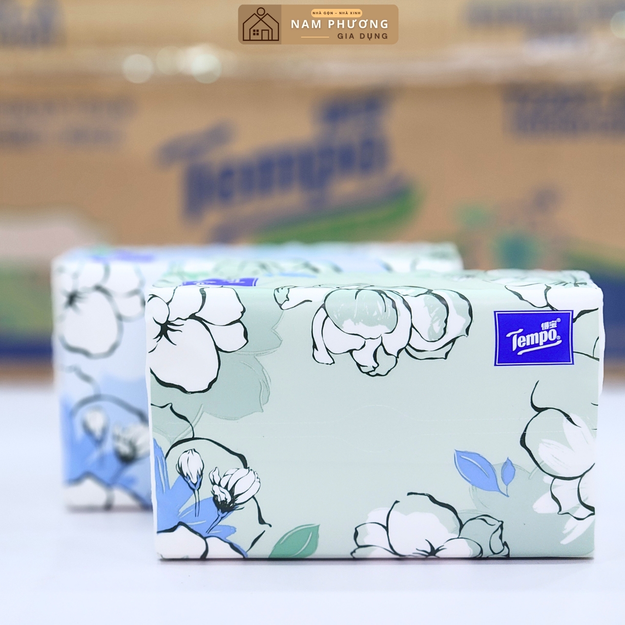 [Thùng 18 Gói] Khăn Giấy Rút Cao Cấp 4 lớp Tempo Thương Hiệu Đức 1929 K32