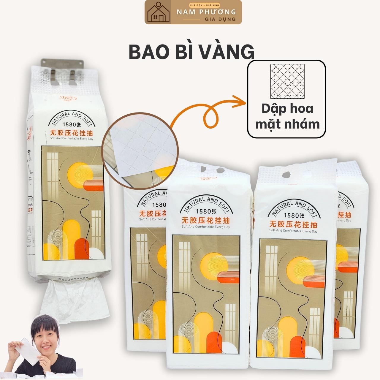 Khăn Giấy 5 Lớp Caitong Dạng Rút Treo Tường Nhiều Tờ Hơn Tiện Lợi Hơn K44