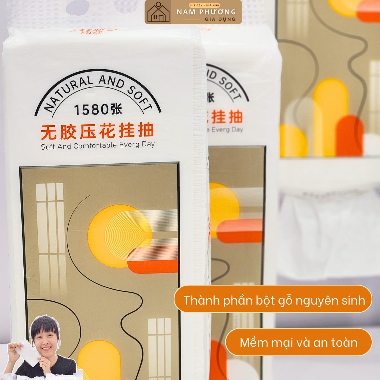 Khăn Giấy 5 Lớp Caitong Dạng Rút Treo Tường Nhiều Tờ Hơn Tiện Lợi Hơn K44