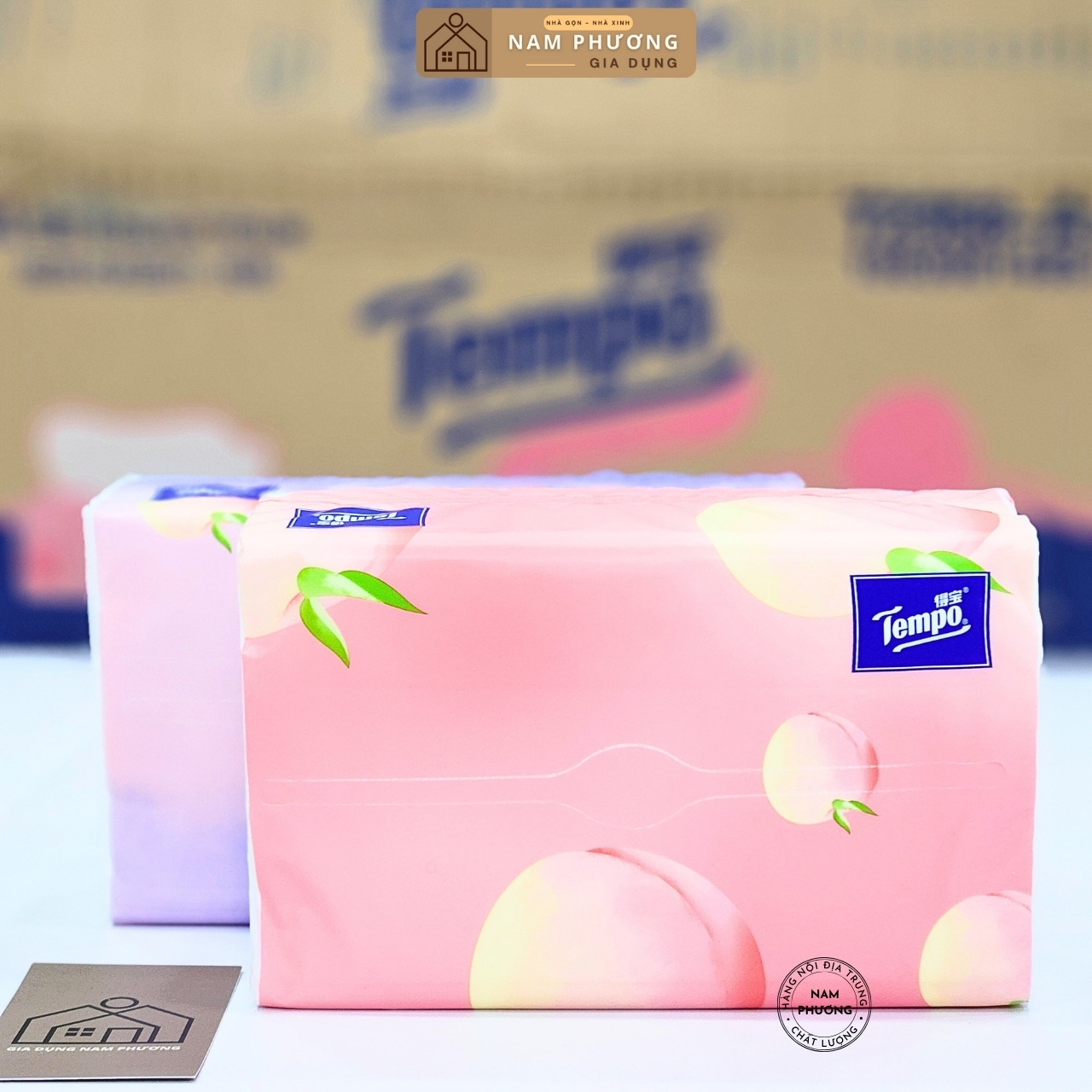 [Thùng 18 Gói] Khăn Giấy Rút Cao Cấp 4 lớp Tempo Thương Hiệu Đức 1929 K32