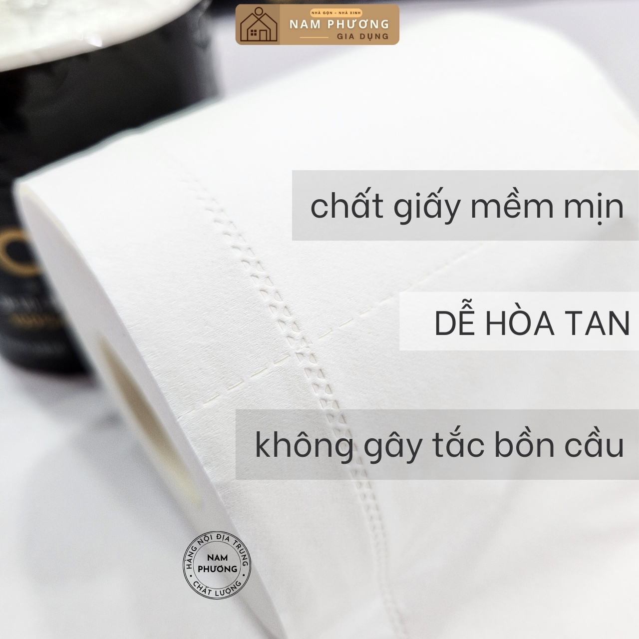 Giấy Vệ Sinh Cuộn 4 Lớp FACE Bịch 12 Cuộn - Tự Phân Hủy, Nhanh Tan Trong Nước - K56