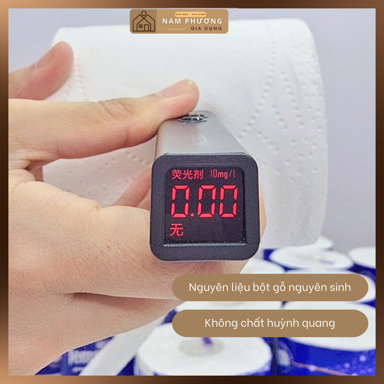 Giấy Vệ Sinh Cao Cấp 4 Lớp Tempo Hàng Nội Địa Trung 1 mặt mịn 1 mặt nhám lau siêu sạch dễ tan trong nước không lo tắc bồn cầu K40