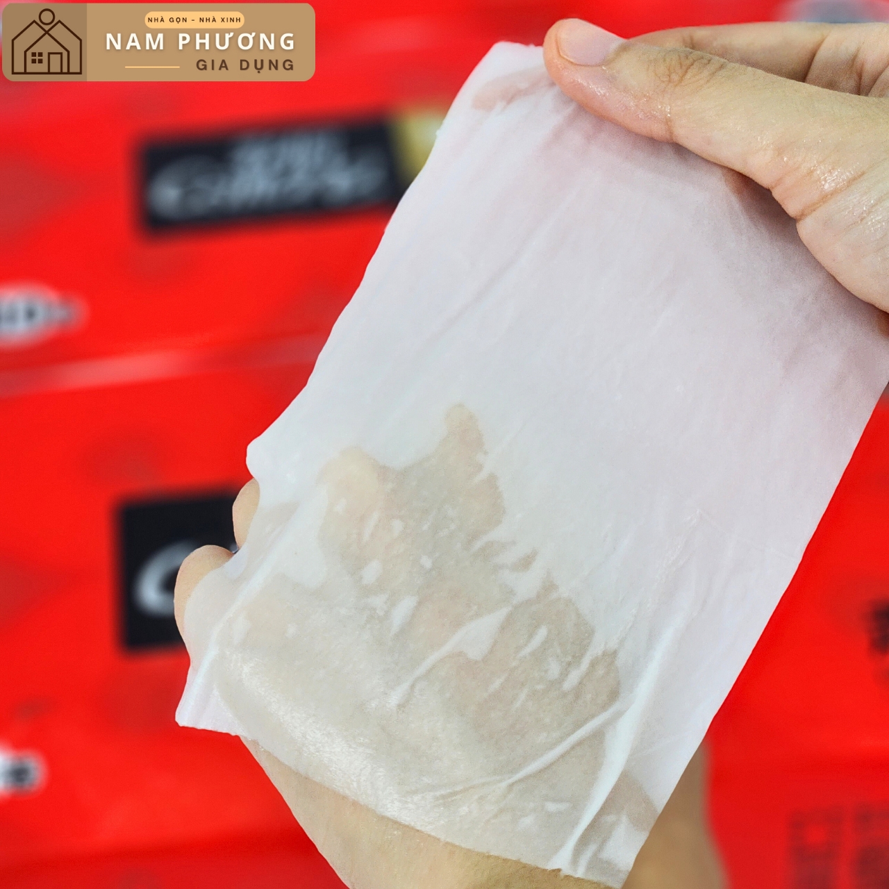 Bịch 10 cuộn Giấy Vệ Sinh 5 lớp Caitong Đỏ K31 Dày dặn, Mềm dai