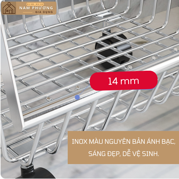 Kệ rau củ quả đa năng 5 tầng inox K04