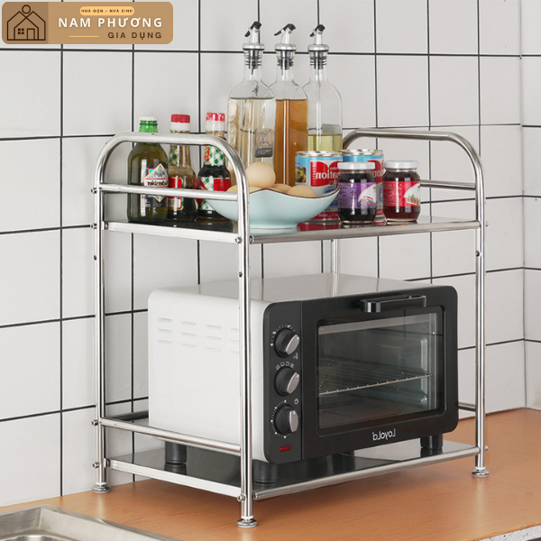 Kệ bếp đa năng để lò vi sóng chất liệu inox 40cm K06