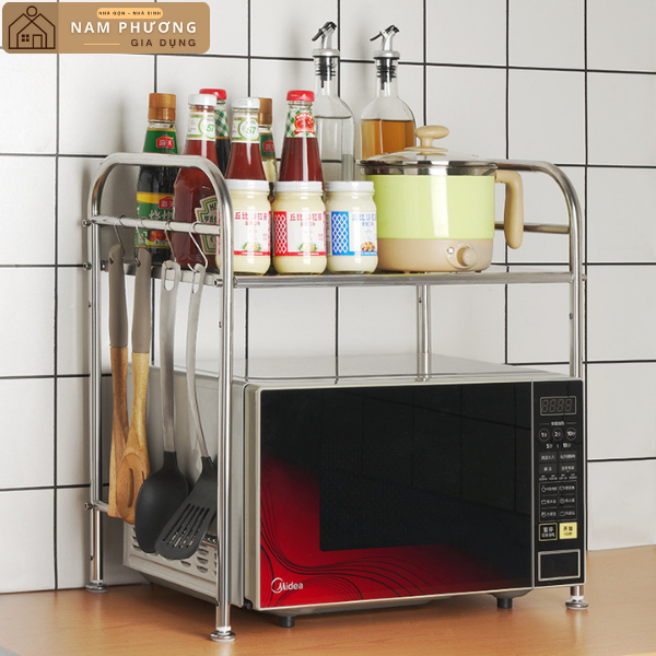 Kệ bếp đa năng để lò vi sóng chất liệu inox 40cm K06