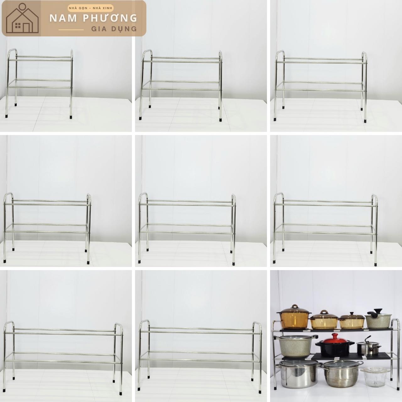 Kệ gầm bếp thông minh 2 tầng inox K05