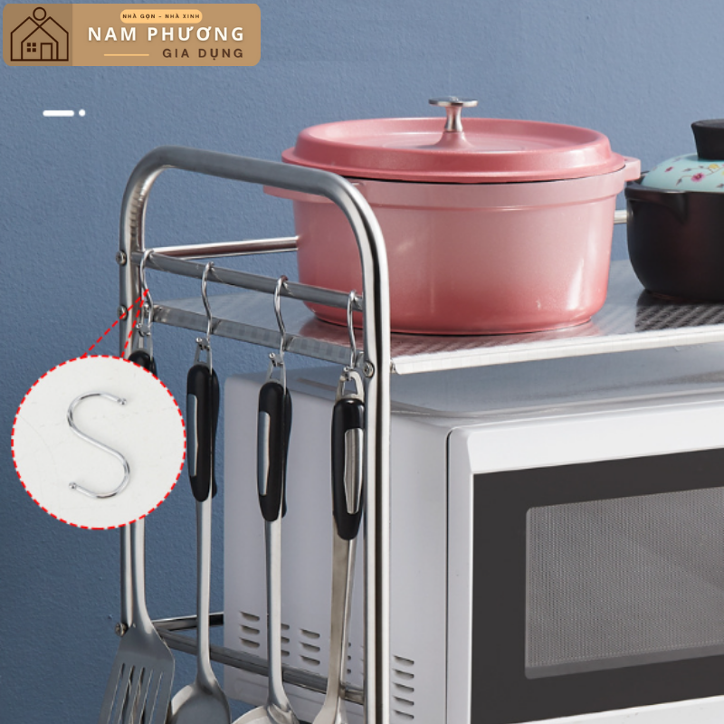 Kệ inox 4 tầng đa năng để lò vi sóng K23
