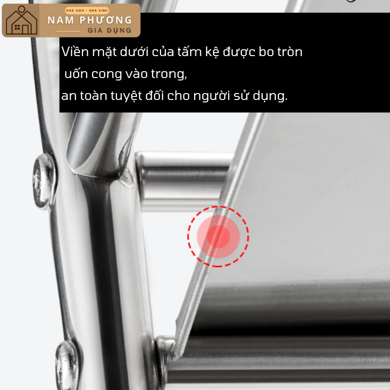 Kệ inox 5 tầng đa năng để lò vi sóng K22