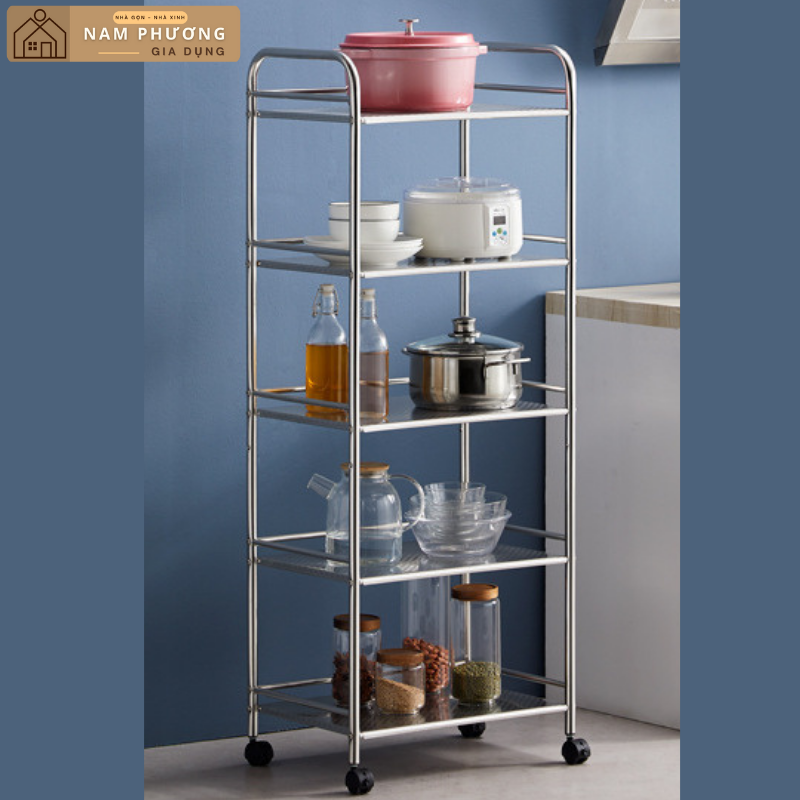 Kệ inox 5 tầng đa năng để lò vi sóng K22