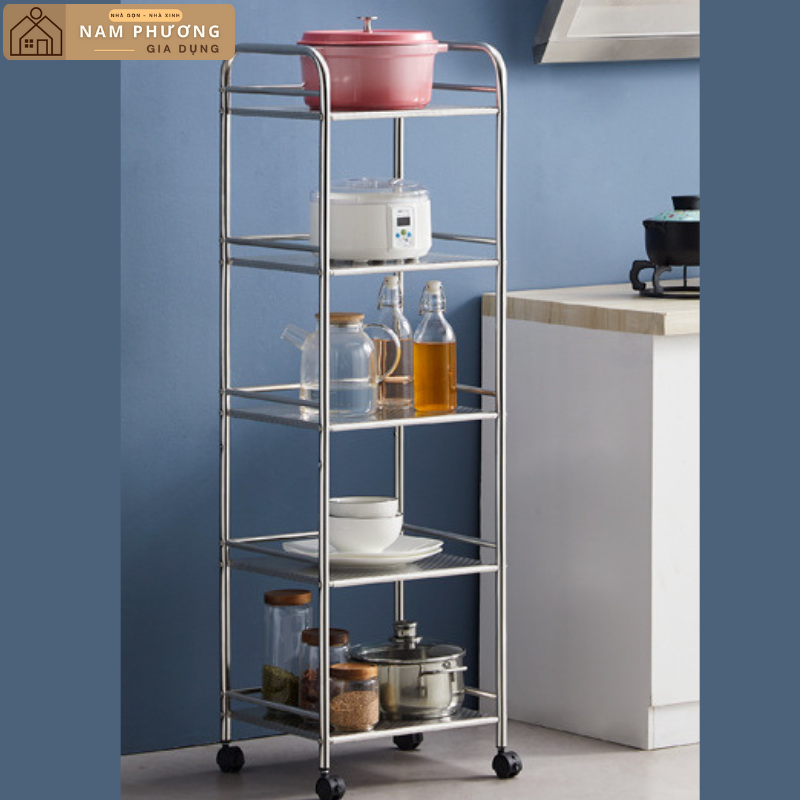 Kệ inox 5 tầng đa năng để lò vi sóng K22