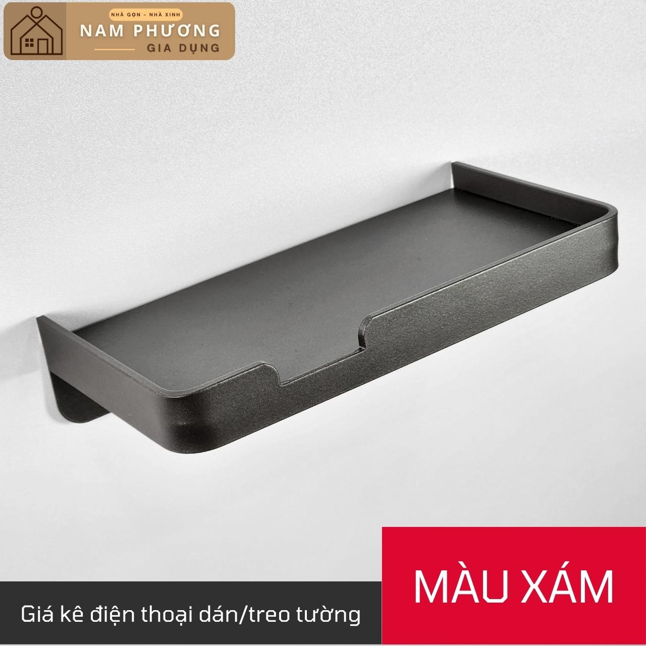 Kệ Điện Thoại Dán/Treo Tường kèm Giấy Vệ Sinh K03 Tiện Dụng Cho Nhà Tắm và Nhà Bếp