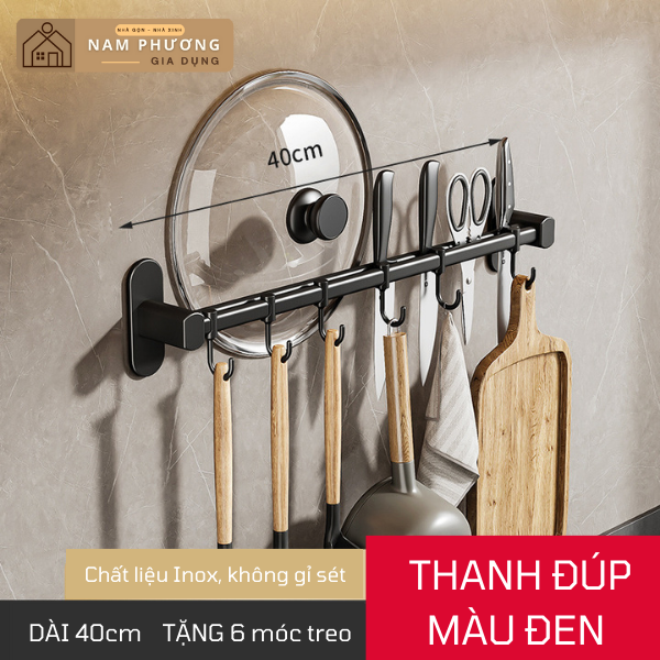 Giá inox treo dao thớt đồ dùng nhà bếp K02