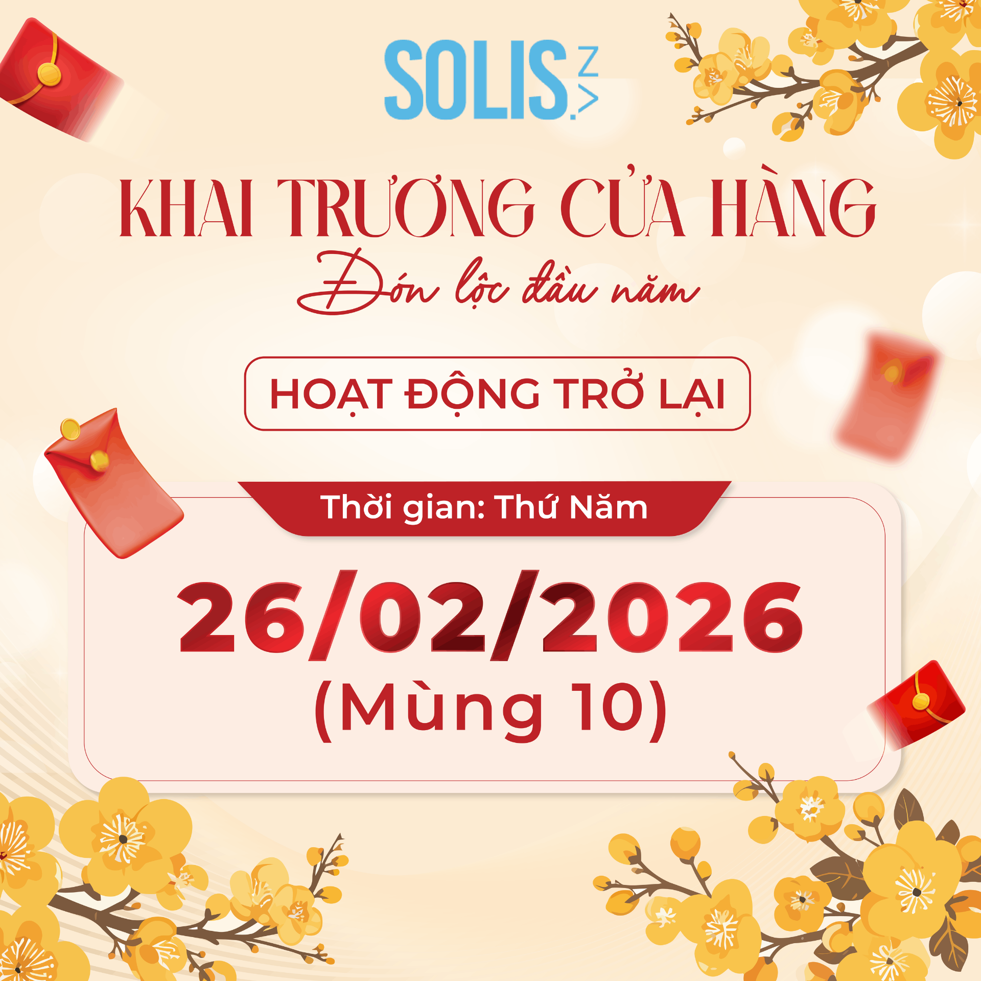 KHAI TRƯƠNG SAU TẾT – MỞ CỬA ĐÓN LỘC ĐẦU NĂM