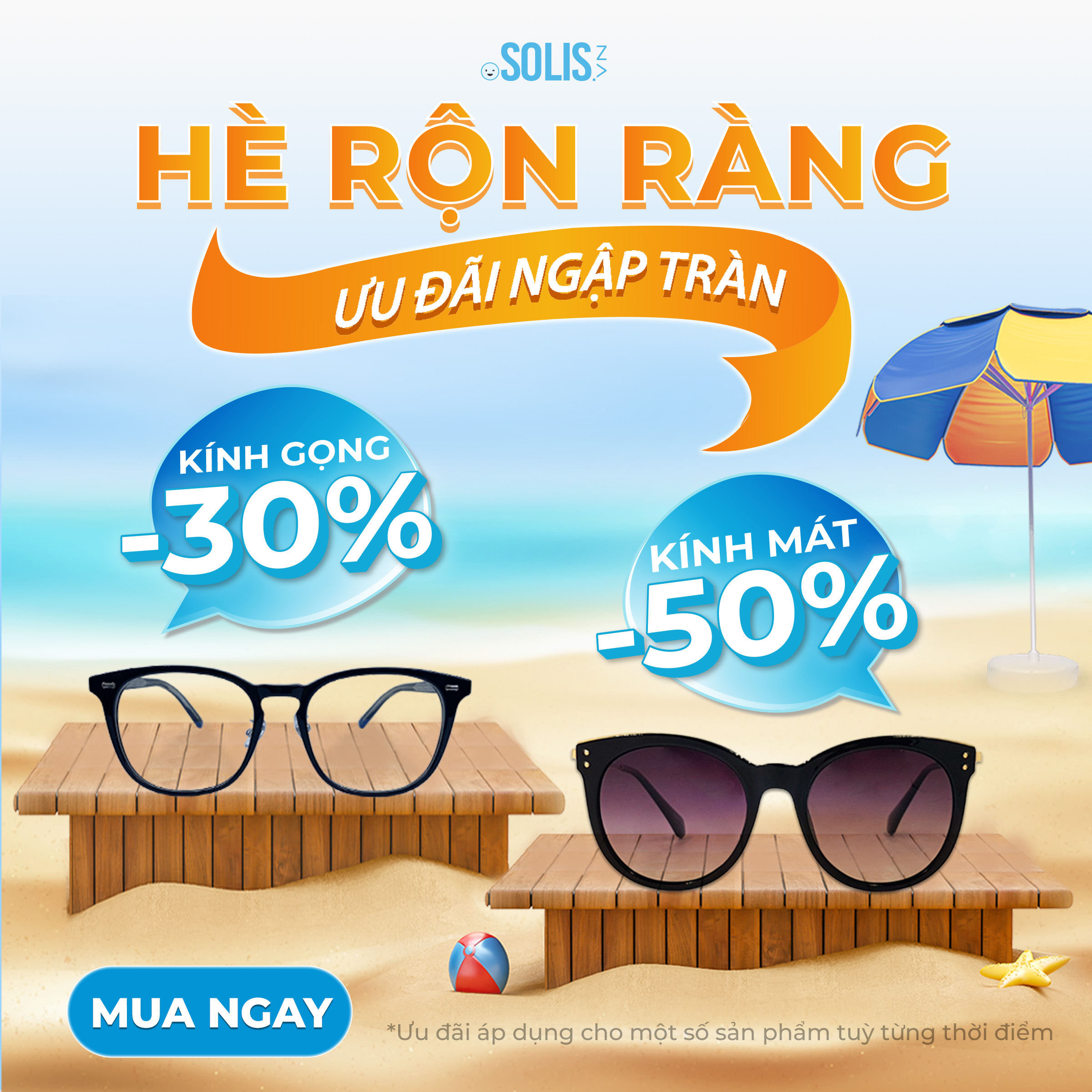 SALE CỰC SỐC – GIẢM GIÁ ĐẾN 50% NGAY TẠI MẮT KÍNH SOLIS SALE CỰC SỐC – GIẢM GIÁ ĐẾN 50% NGAY TẠI MẮT KÍNH SOLIS