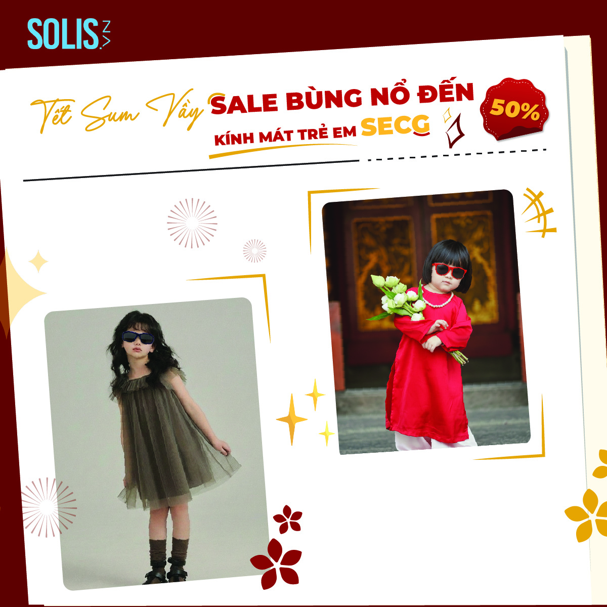 TẾT SUM VẦY – SALE BÙNG NỔ ĐẾN 50% KÍNH MÁT TRẺ EM