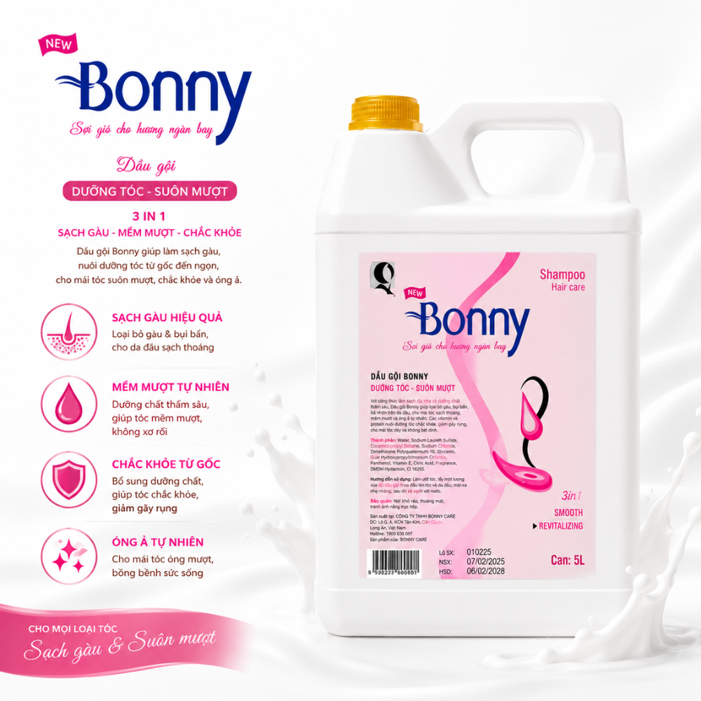 Can dầu gội Bonny