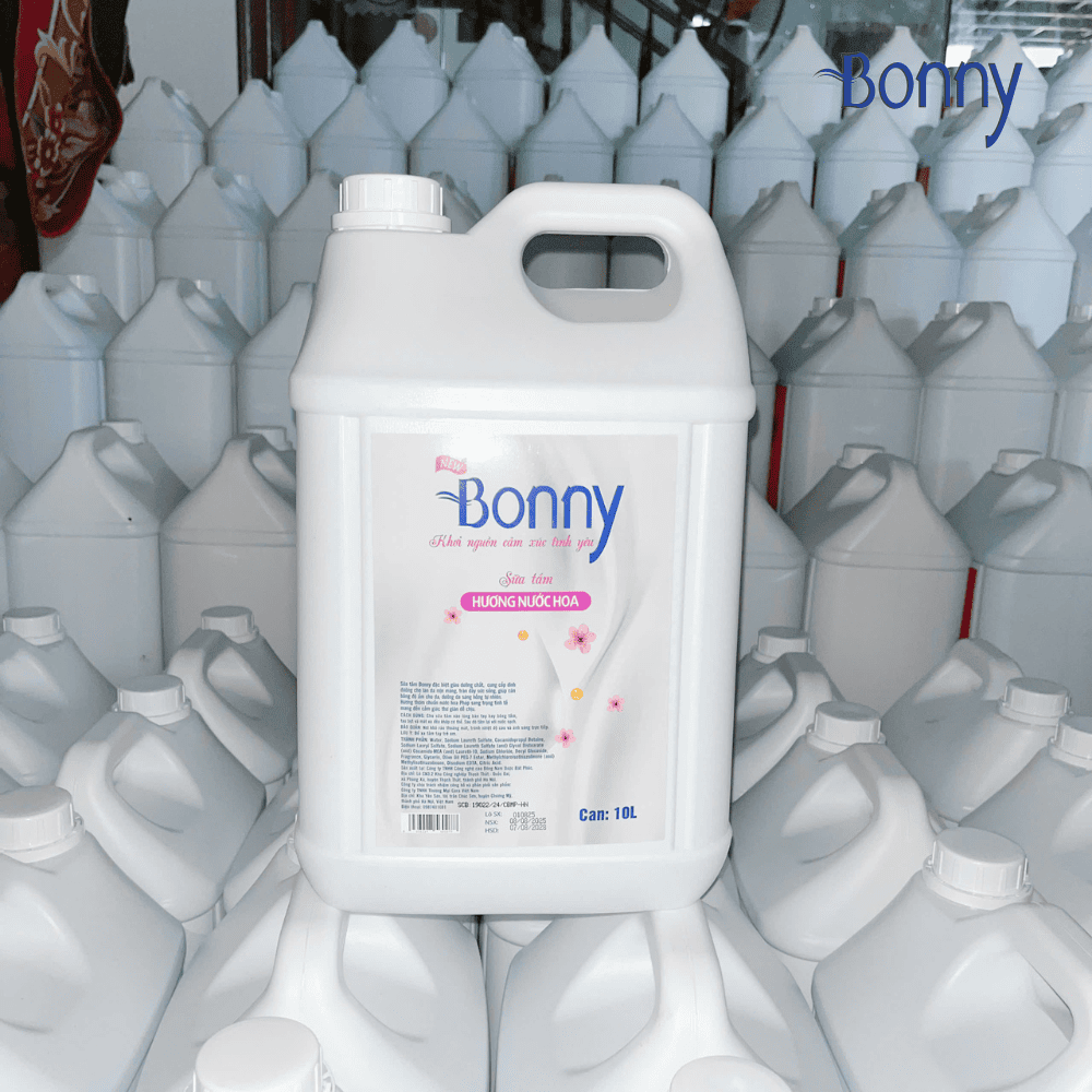 Can 10L Bonny, Can Dầu Gội, Sữa Tắm, Nước Rửa Tay, Lau sàn, rửa chén, xả vải, xả tóc, nước giặt