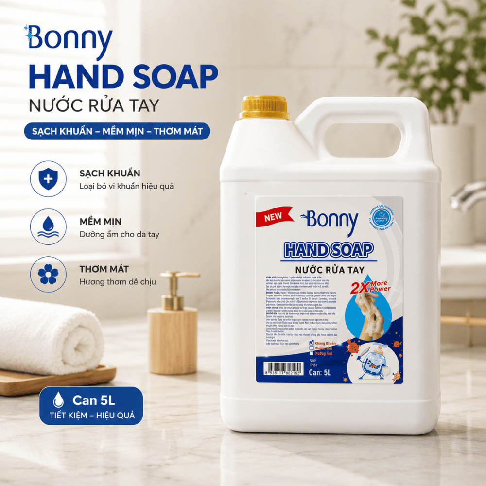 Can nước rửa tay Bonny