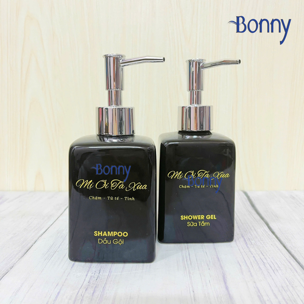 Bình dáng vuông đen 300ml