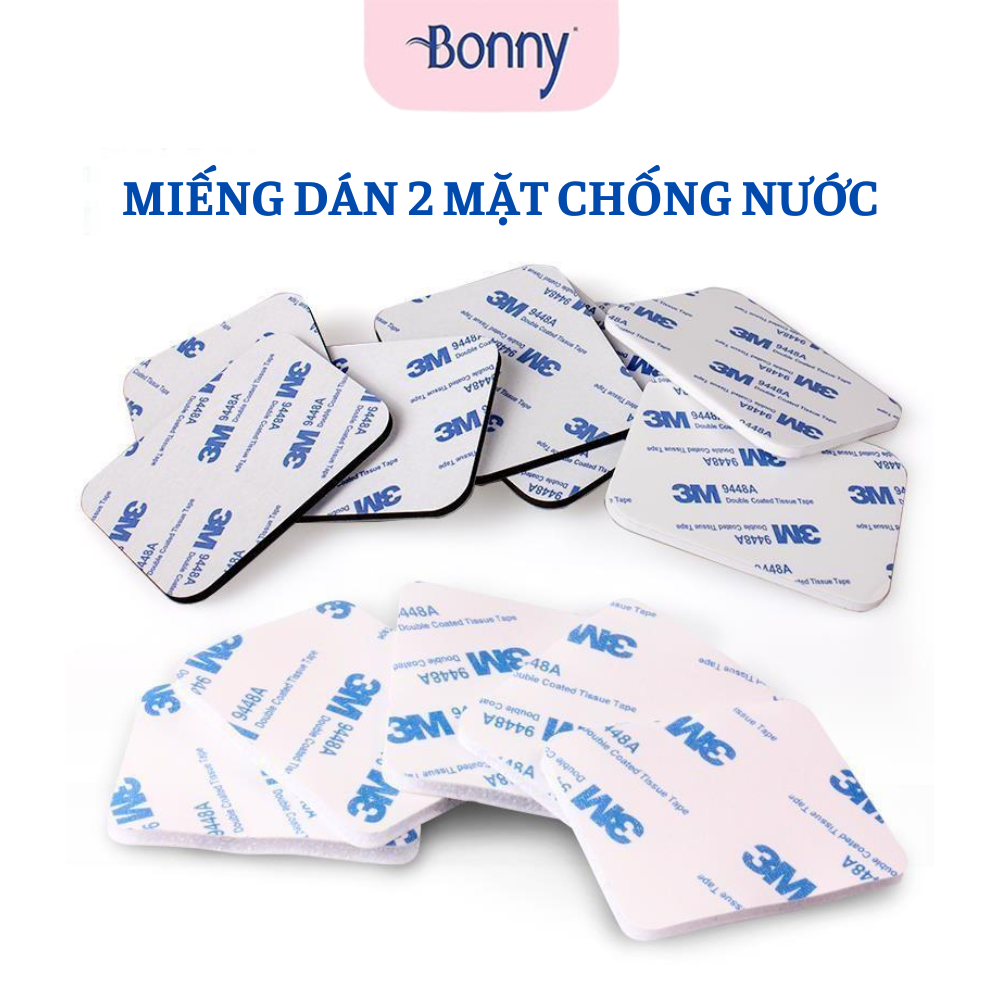 Combo 50 miếng dán chống nước 2 mặt 3M KT 3x3cm dày 1.5mm