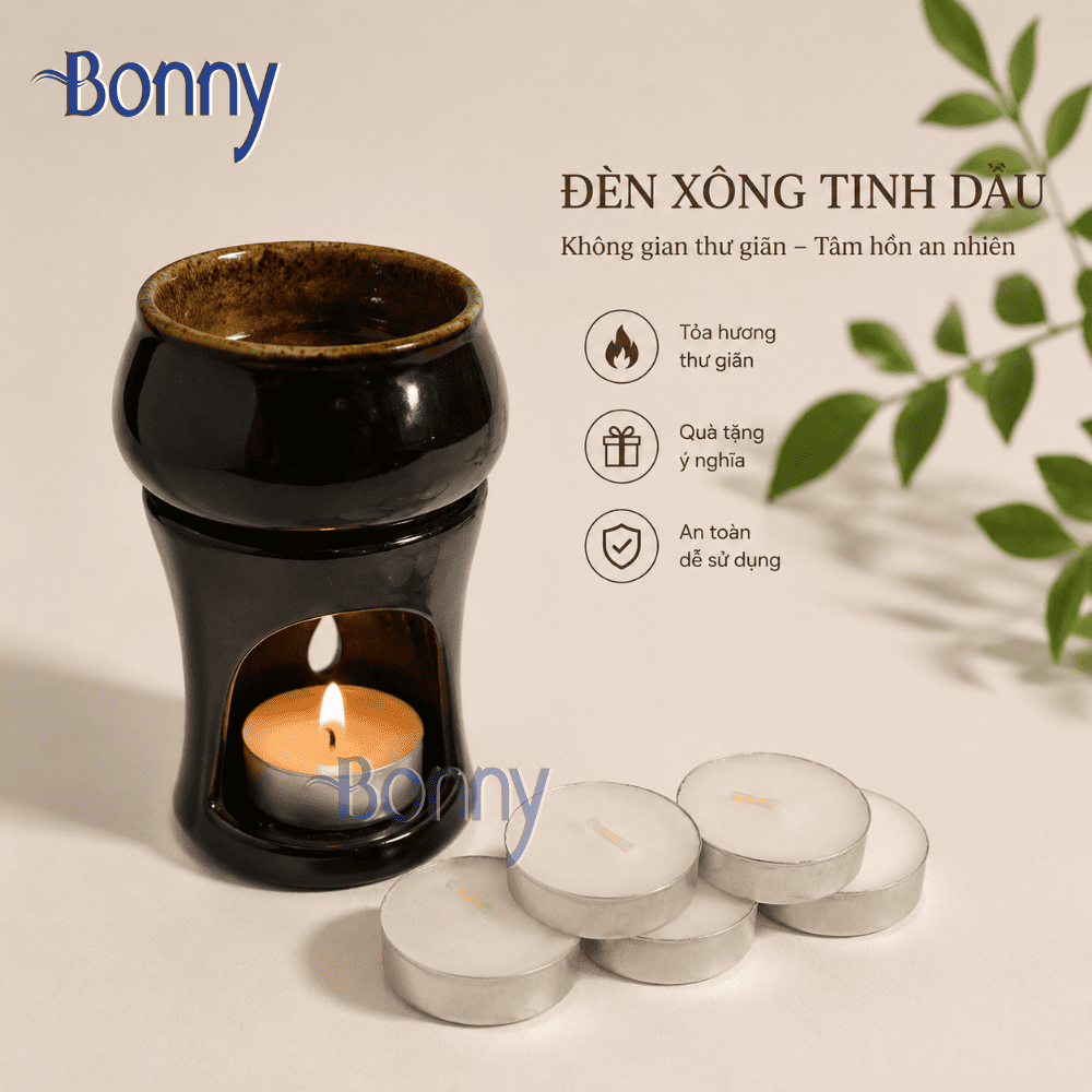 Đèn nến xông tinh dầu