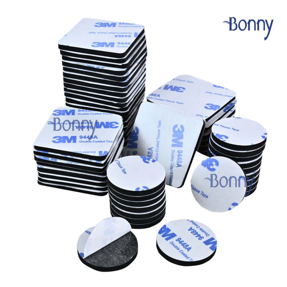 Combo 50 miếng dán chống nước 2 mặt 3M KT 3x3cm dày 1.5mm
