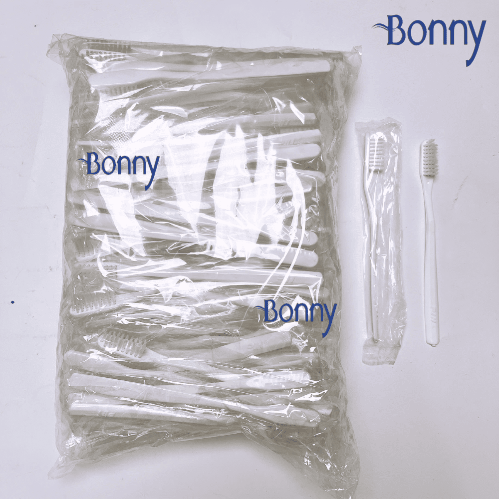 Bàn chải khách sạn dùng 1 lần túi nilon bịch 100 chiếc