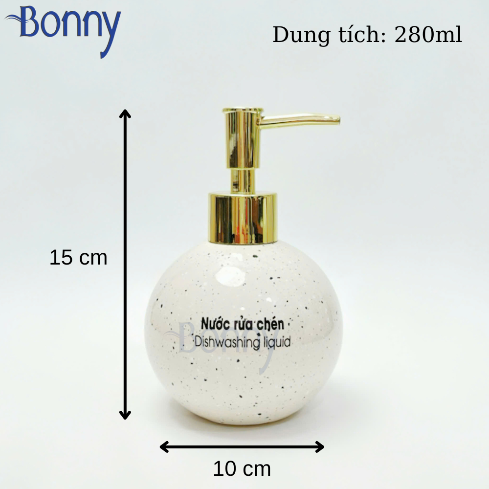 Bình tròn cát kem TT13-KEM 300ml