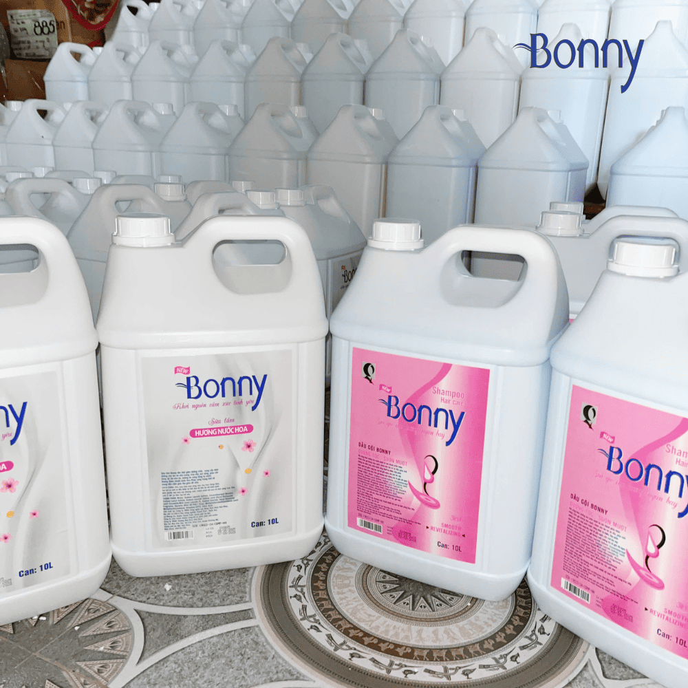 Can 10L Bonny, Can Dầu Gội, Sữa Tắm, Nước Rửa Tay, Lau sàn, rửa chén, xả vải, xả tóc, nước giặt