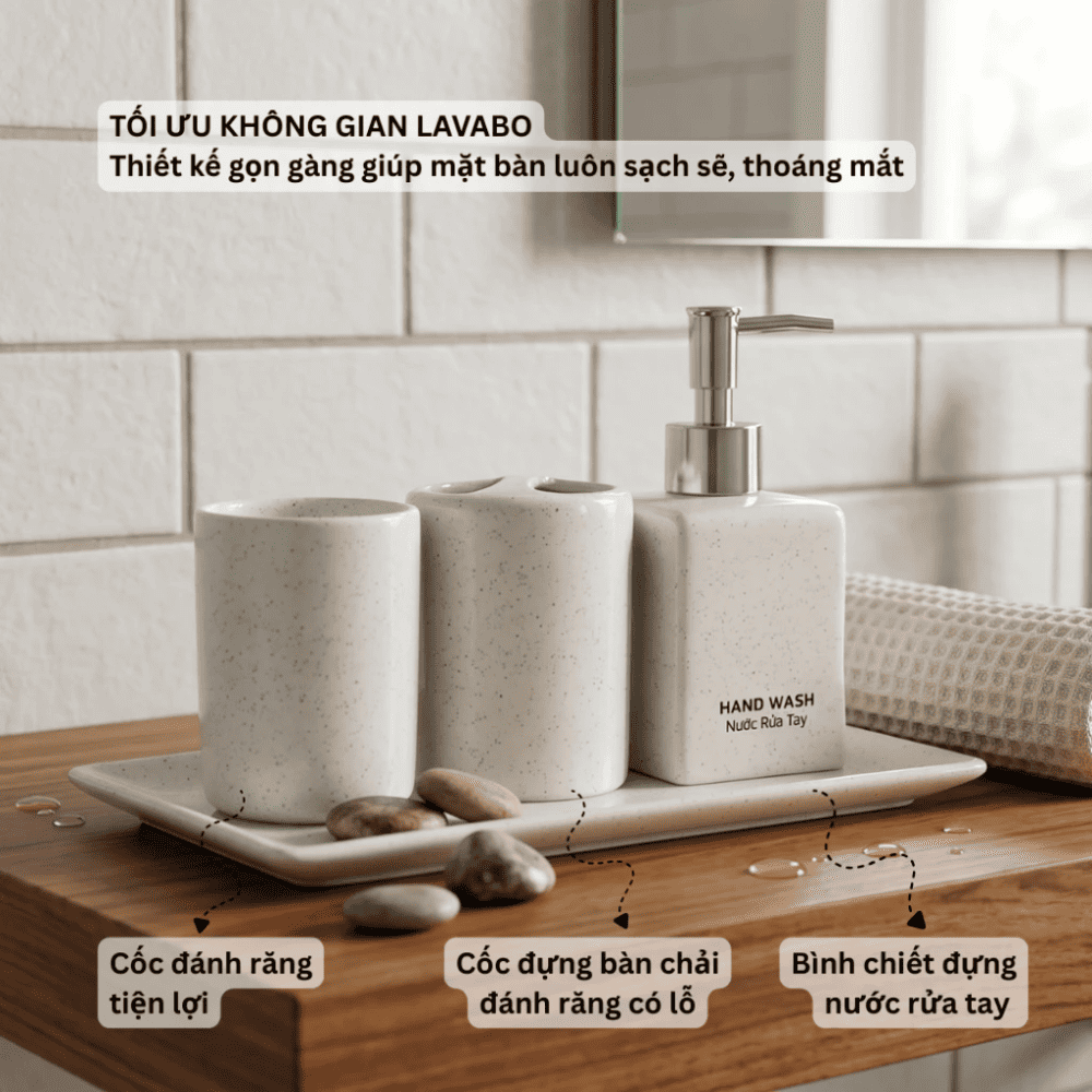 Bình dáng vuông cát trắng 300ml