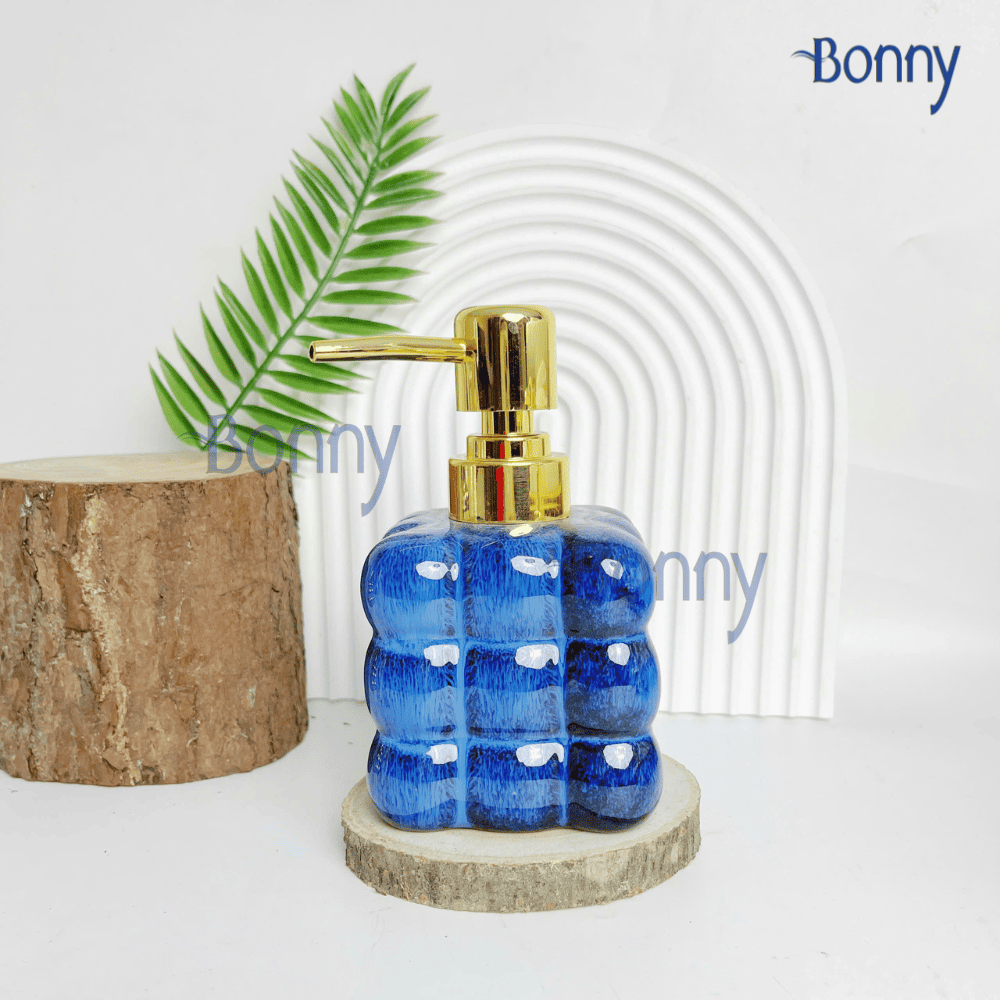 Bình vuông men hỏa biến xanh đậm TT22-HBDAM 280ml