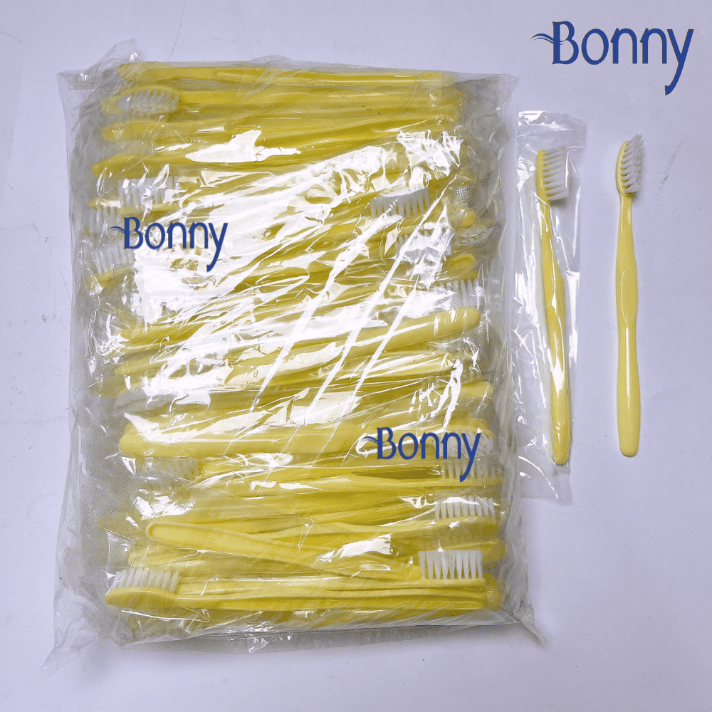 Bàn chải khách sạn dùng 1 lần túi nilon bịch 100 chiếc