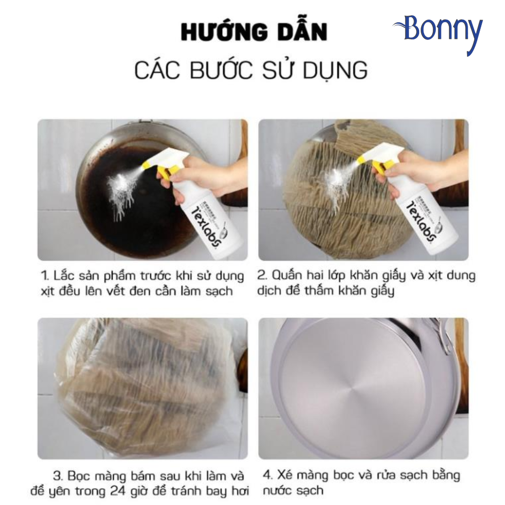 Siêu tẩy dầu mỡ chai xịt 500ml