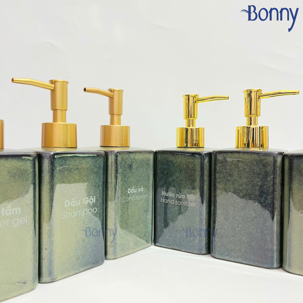 Bình chữ nhật men hỏa biến xanh đậm TT06-HBNHAT 340ml