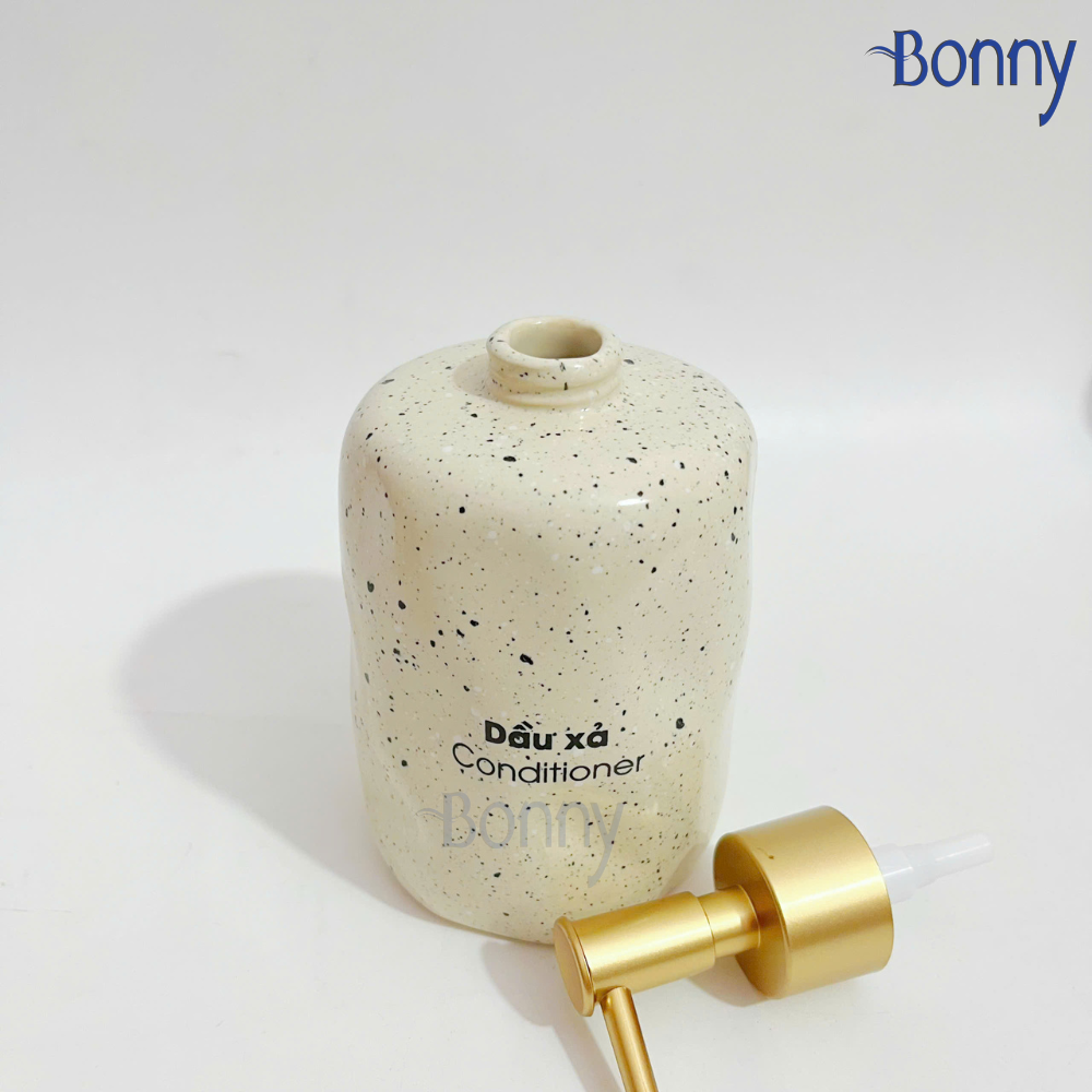 Bình trụ tròn béo men trứng kem TT03-KEM 420ml