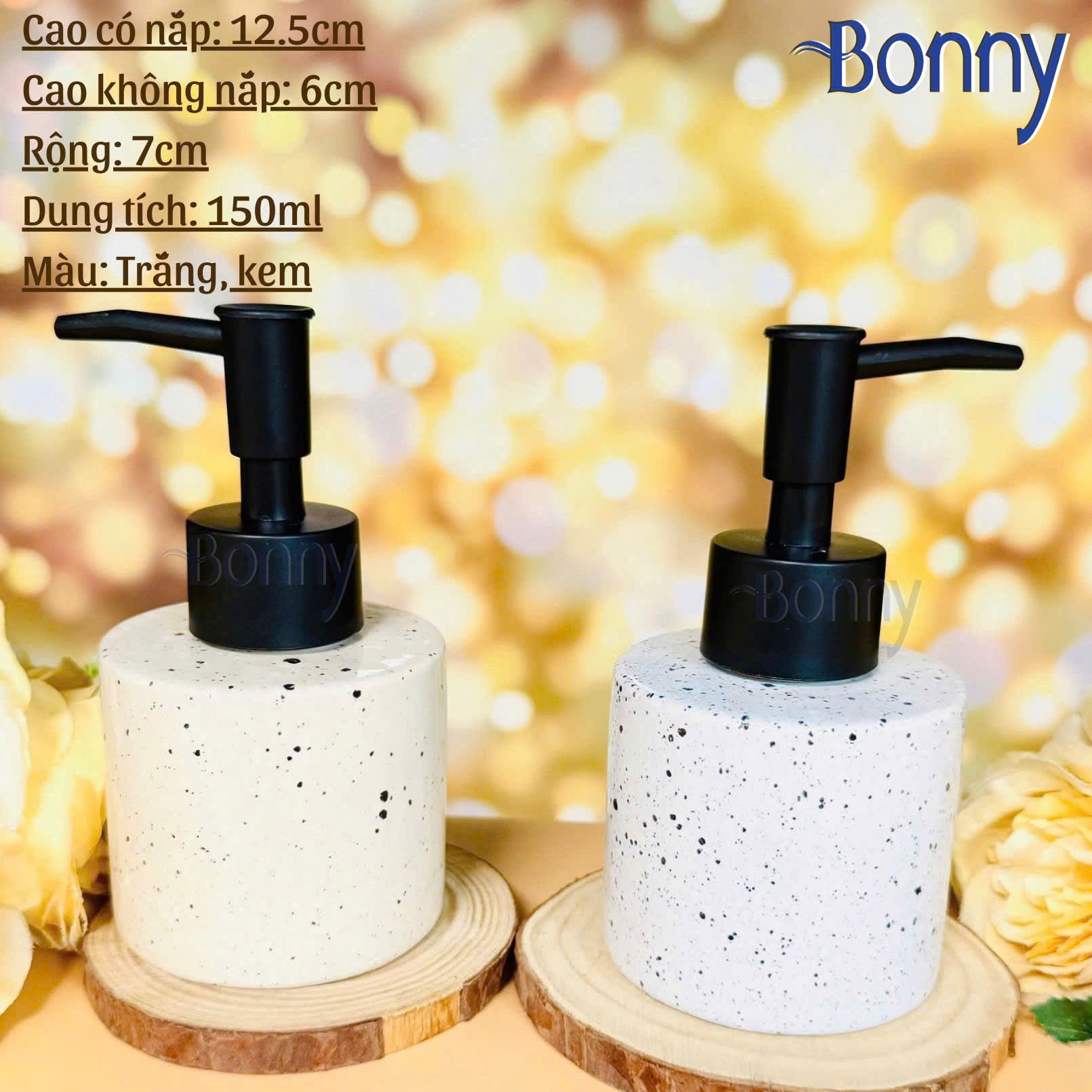 Bình trụ tròn cát kem TT12-KEM 150ml