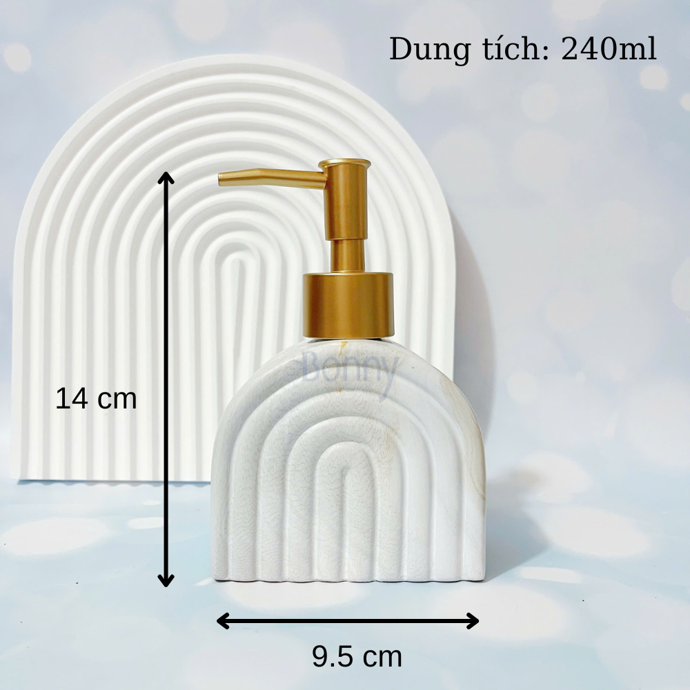 Bình vòm vân đá TT19-VANDA 240ml