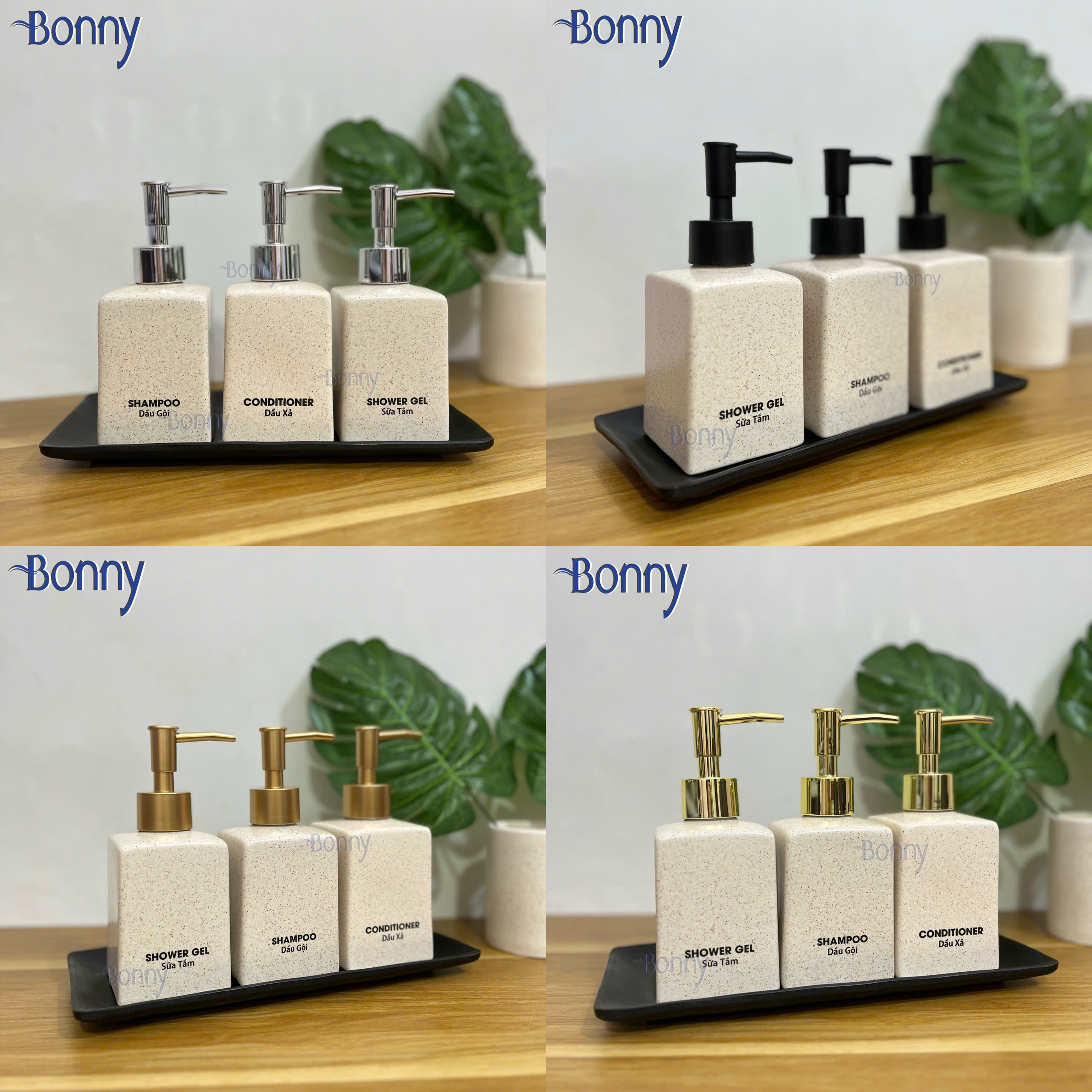 Bình dáng vuông cát trắng 300ml