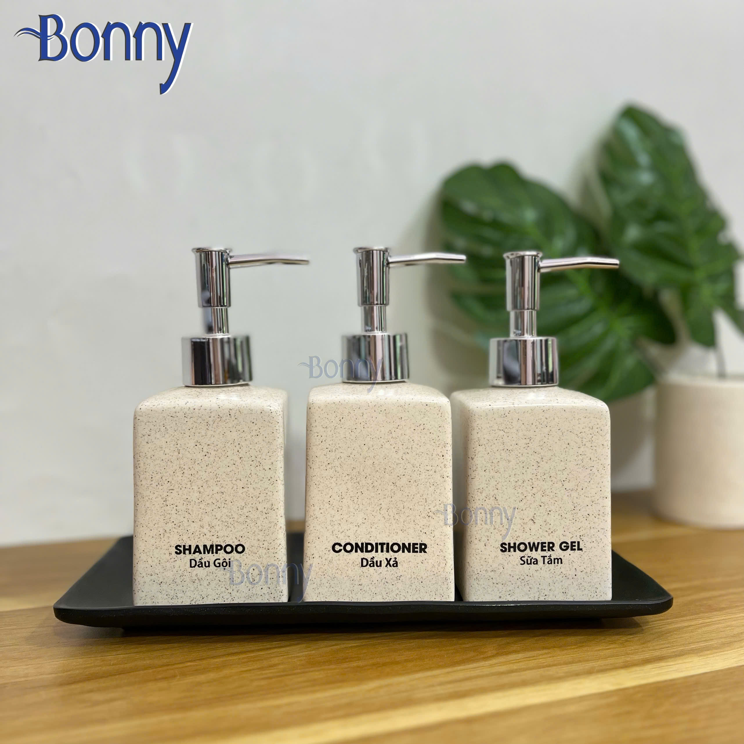 Bình dáng vuông cát trắng 300ml