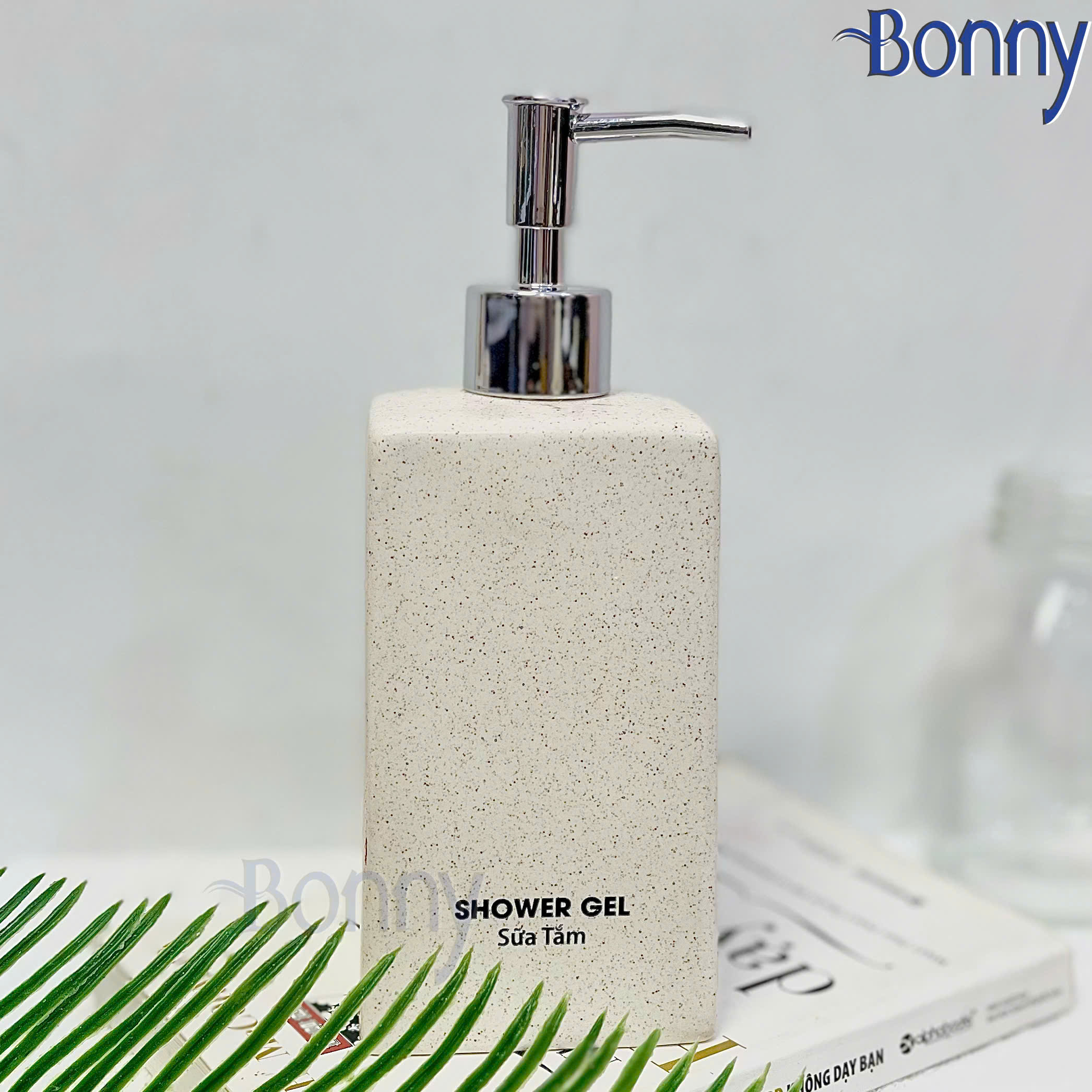 Bình dáng vuông cát trắng size đại 500ml