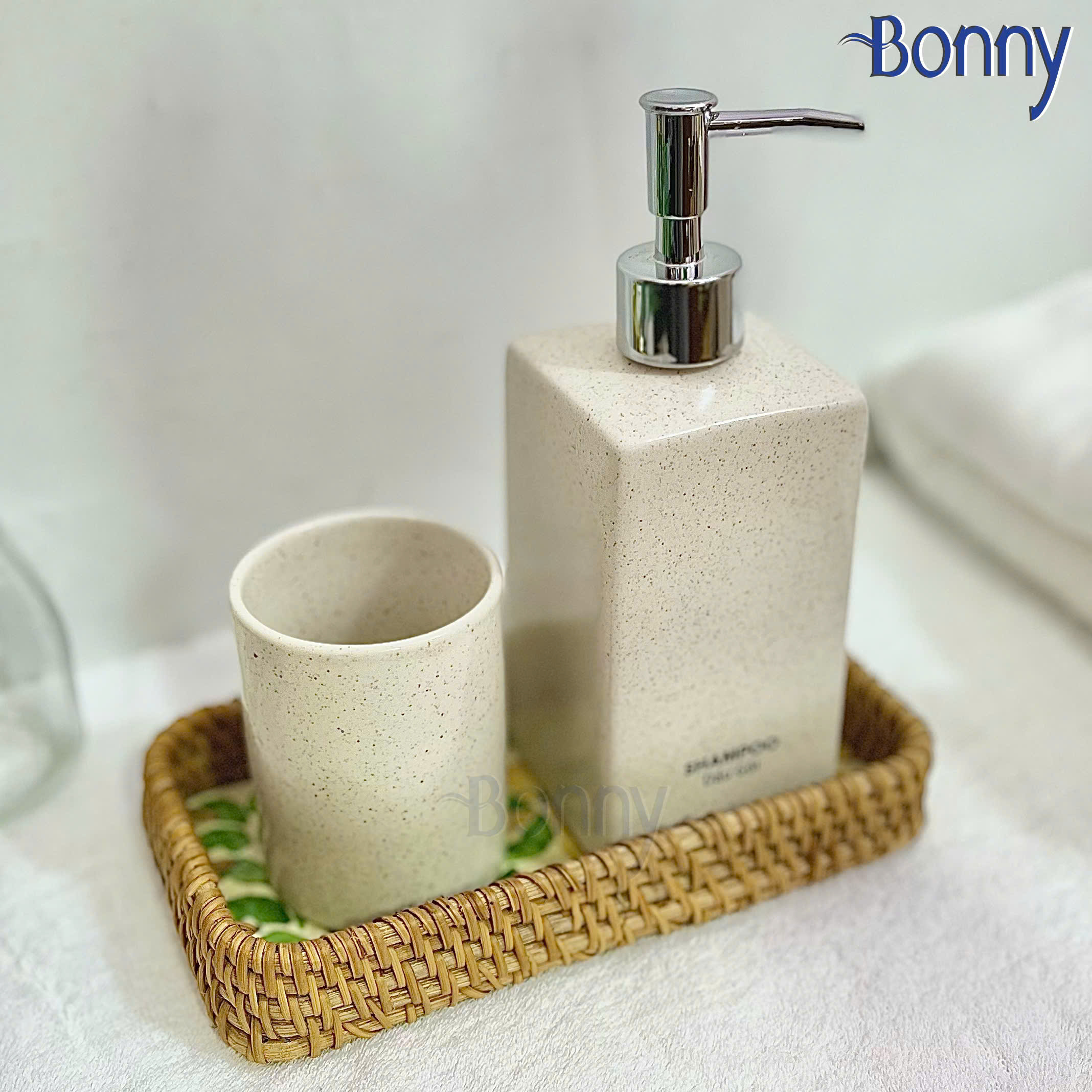 Bình dáng vuông cát trắng size đại 500ml
