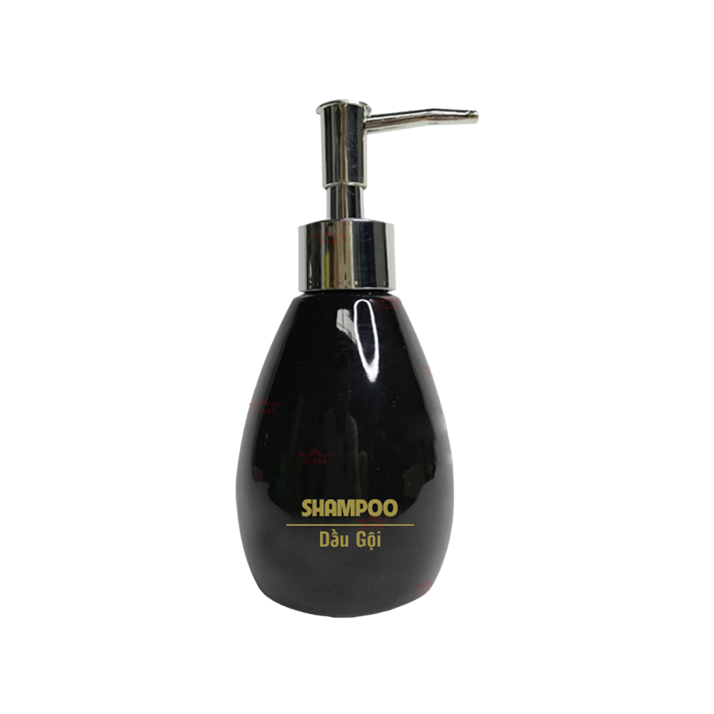 Bình dáng xoài đen 200ml