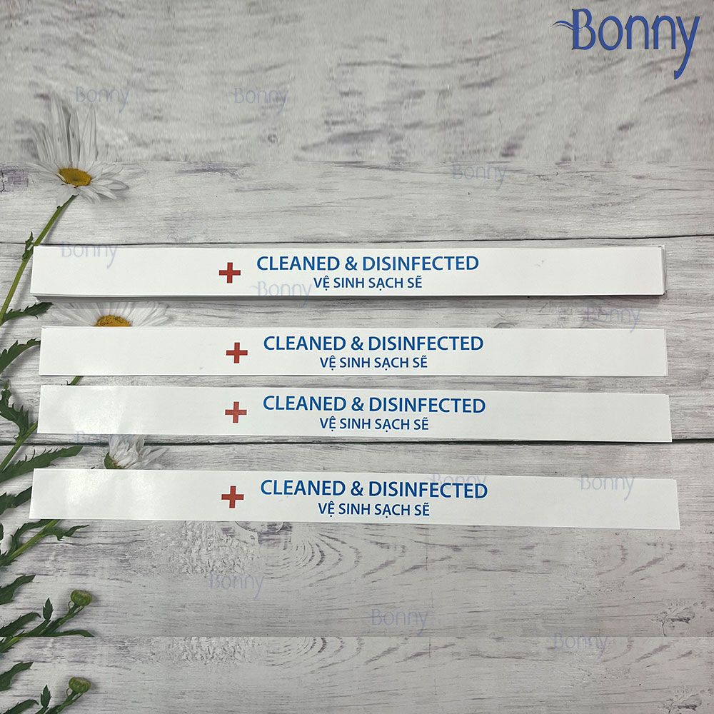 100 Niêm phong, giấy niêm phong bồn cầu, tem dán niêm phong vệ sinh sạch sẽ, 100 chiếc niêm phong bồn cầu